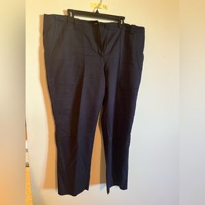 Nordstrom signature navy linen slacks